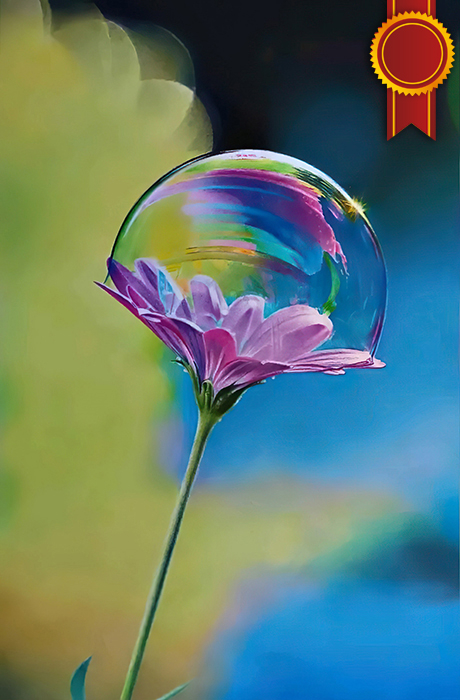 Bubble on a Flower