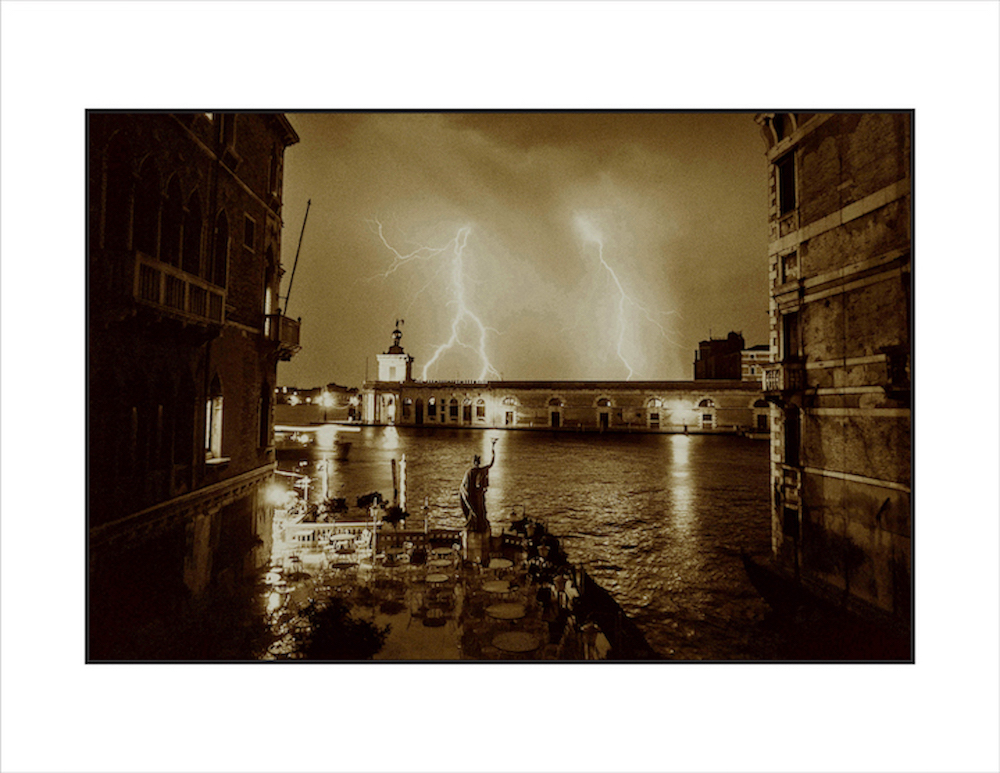 2-VENICE LIGHTNING IN SEPIA